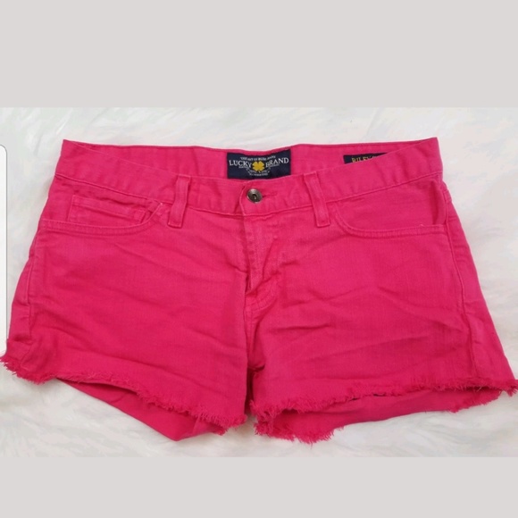 Lucky Brand Pants - Hot pink lucky Riley shorts size 2/26.